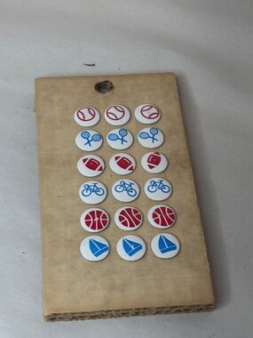Vintage Sports Theme Decorative Thumb Tacks